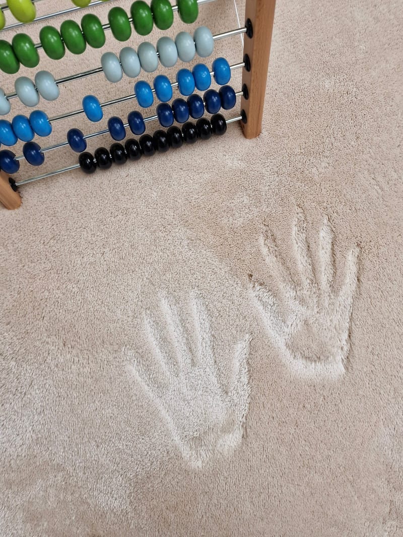 Serul Ryijymatto 110x160 cm Suorakulmainen - Luonnonväri - Kodintekstiilit & matot - Matto - Moderni matto - Nukkamatto