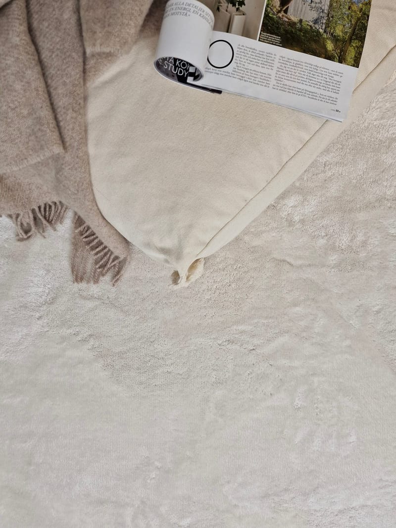 Serul Ryijymatto 133x190 cm Suorakulmainen - Valkoinen - Kodintekstiilit & matot - Matto - Moderni matto - Nukkamatto
