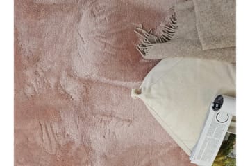 Serul Ryijymatto 160 cm Pyöreä - Rosa - Kodintekstiilit & matot - Matto - Moderni matto - Nukkamatto