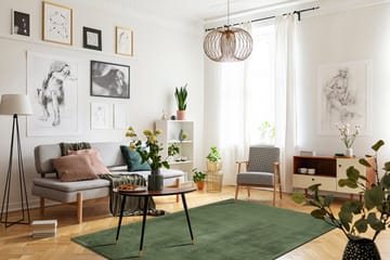 Serul Ryijymatto 160x230 cm Suorakulmainen - Vihreä - Kodintekstiilit & matot - Matto - Moderni matto - Nukkamatto