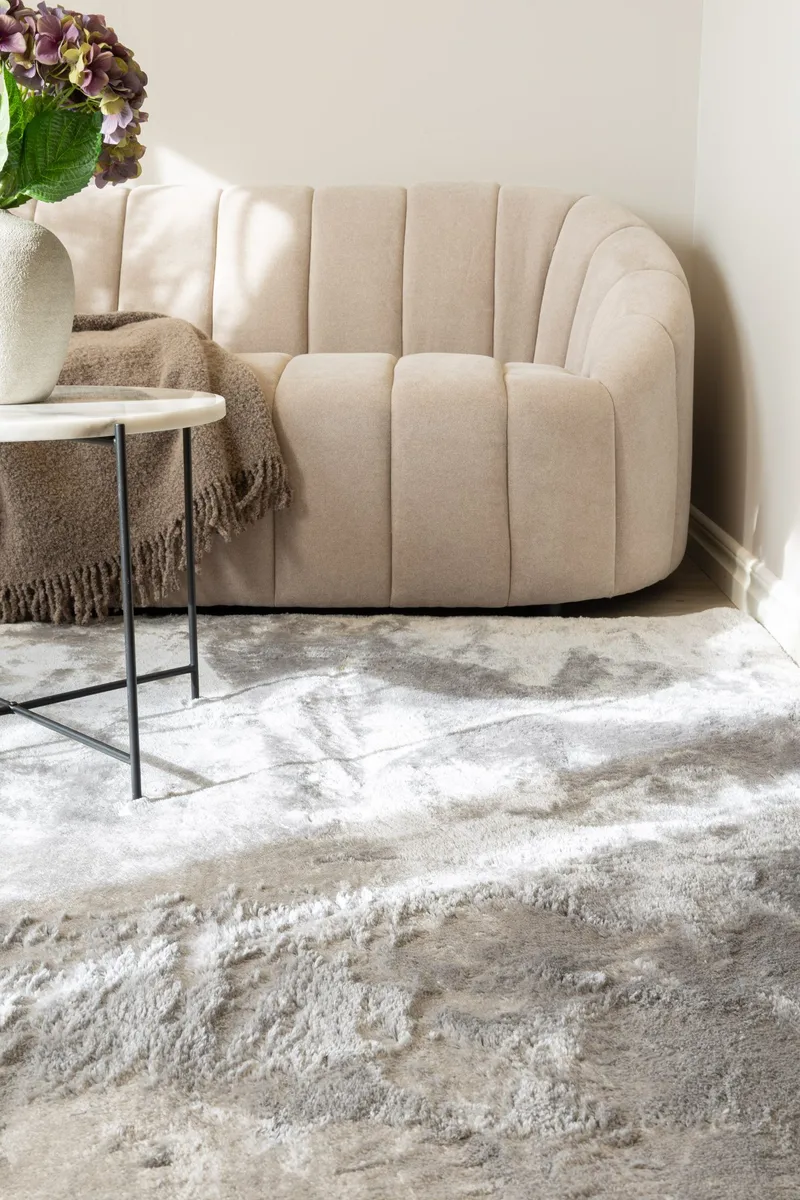 Serul Ryijymatto 200x290 cm Suorakulmainen - Hopea - Kodintekstiilit & matot - Matto - Moderni matto - Nukkamatto