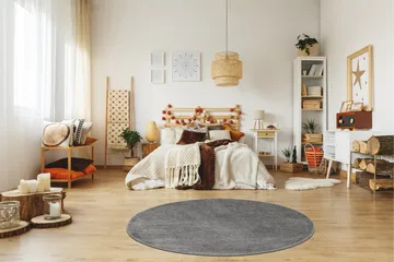 Nukkamatto Sheraton Pyöreä Ø240 cm Harmaa - Harmaa - Kodintekstiilit & matot - Matto - Moderni matto - Nukkamatto