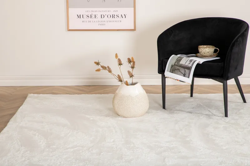 Tasokudottu Matto Blanca 200x300 cm - Valkoinen - Kodintekstiilit & matot - Matto - Iso matto