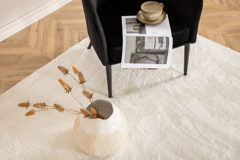 Tasokudottu Matto Blanca 200x300 cm - Valkoinen - Kodintekstiilit & matot - Matto - Iso matto