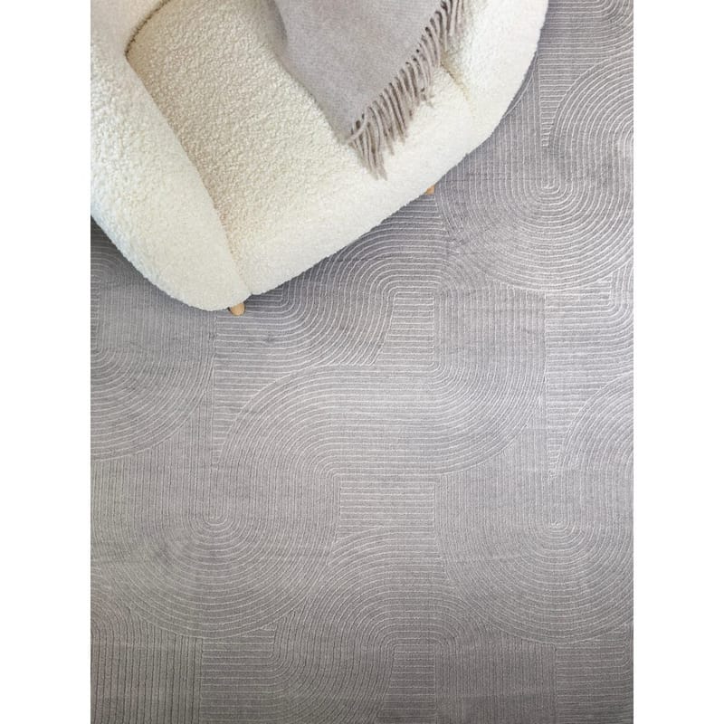 Peseytyvä matto Castello Art - Harmaa - Kodintekstiilit & matot - Matto - Moderni matto - Räsymatto