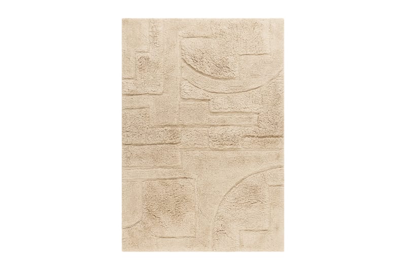 Pure Villamatto 170x240 cm Suorakaide - Beige - Kodintekstiilit & matot - Matto - Moderni matto - Villamatto