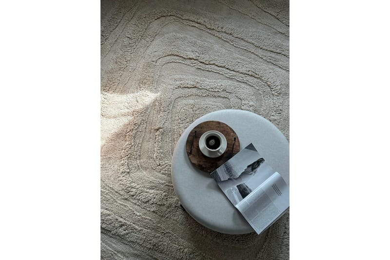 Pure Villamatto 200x300 cm Suorakaide - Beige - Kodintekstiilit & matot - Matto - Moderni matto - Villamatto