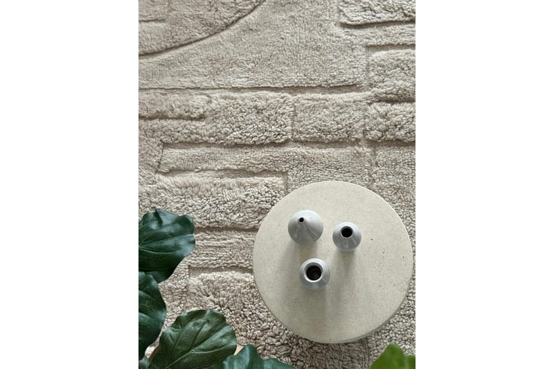 Pure Villamatto 240x340 cm Suorakaide - Beige - Kodintekstiilit & matot - Matto - Moderni matto - Villamatto