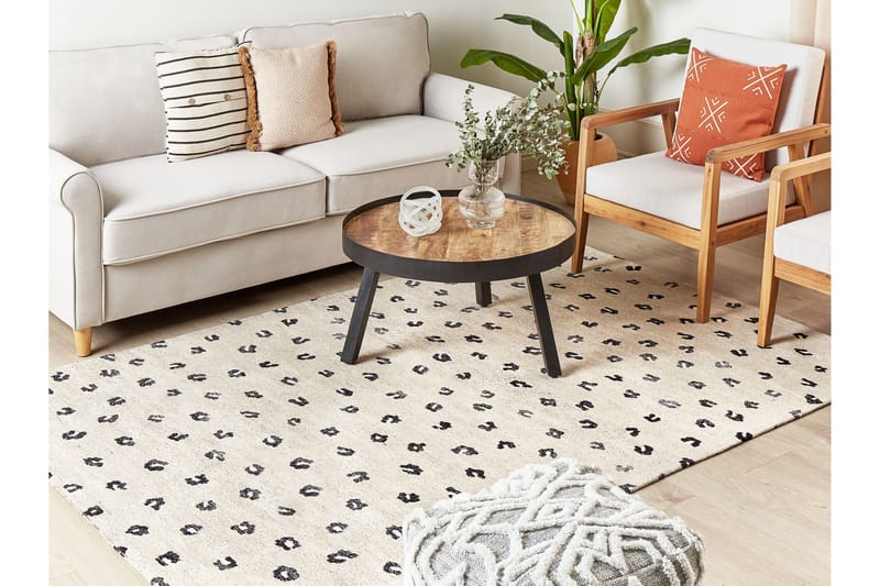 Puuvillamatto Afis 160x230 cm - Beige - Kodintekstiilit & matot - Matto - Moderni matto - Puuvillamatto