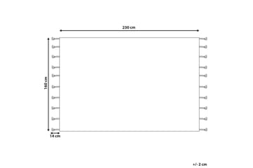 Puuvillamatto Agadir 160x230 cm - Musta/Valkoinen - Kodintekstiilit & matot - Matto - Moderni matto - Puuvillamatto