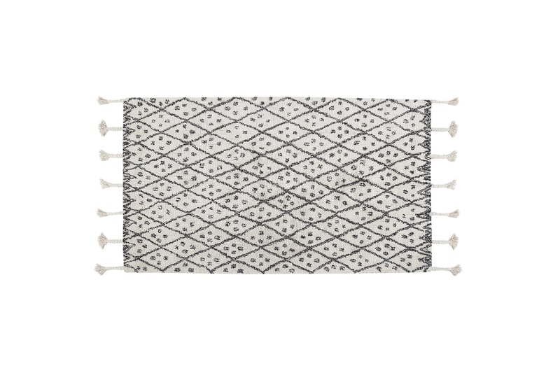 Puuvillamatto Agadir 80x150 cm, Musta/Valkoinen