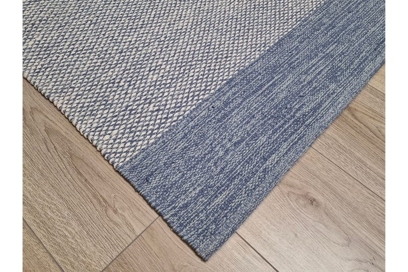 Puuvillamatto Alva 160x230 Suorakaiteen muotoinen - Sininen - Kodintekstiilit & matot - Matto - Moderni matto - Puuvillamatto