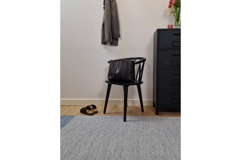 Puuvillamatto Alva 160x230 Suorakaiteen muotoinen - Sininen - Kodintekstiilit & matot - Matto - Moderni matto - Puuvillamatto