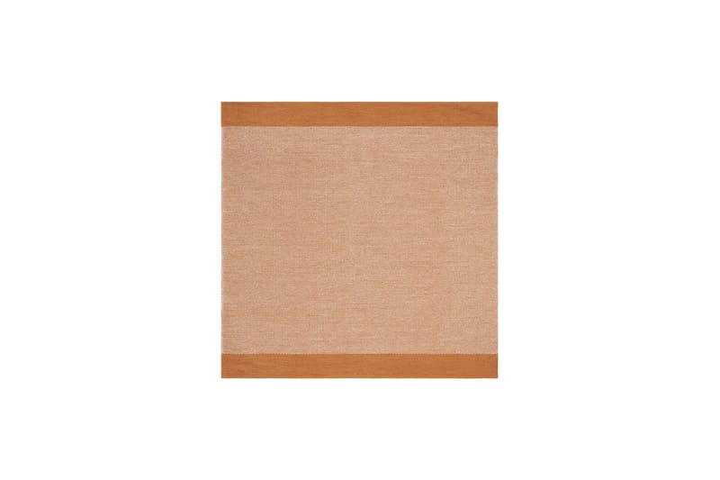 Puuvillamatto Alva 240x240 Neliö - Oranssi - Kodintekstiilit & matot - Matto - Moderni matto - Puuvillamatto