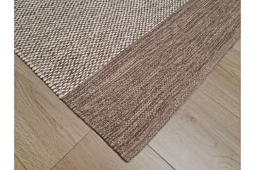 Puuvillamatto Alva 240x240 Neliö - Tummabeige - Kodintekstiilit & matot - Matto - Moderni matto - Puuvillamatto