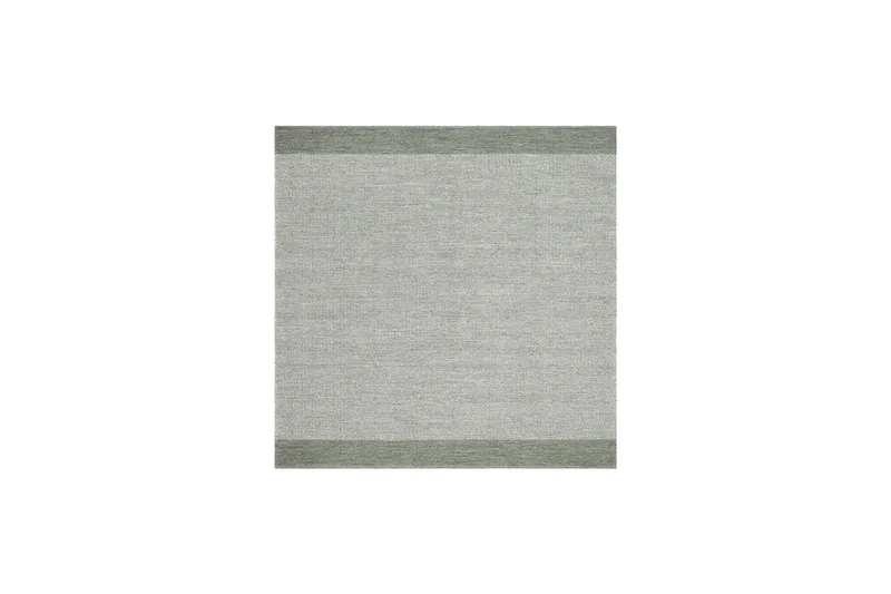 Puuvillamatto Alva 240x240 Neliö - Vihreä - Kodintekstiilit & matot - Matto - Moderni matto - Puuvillamatto