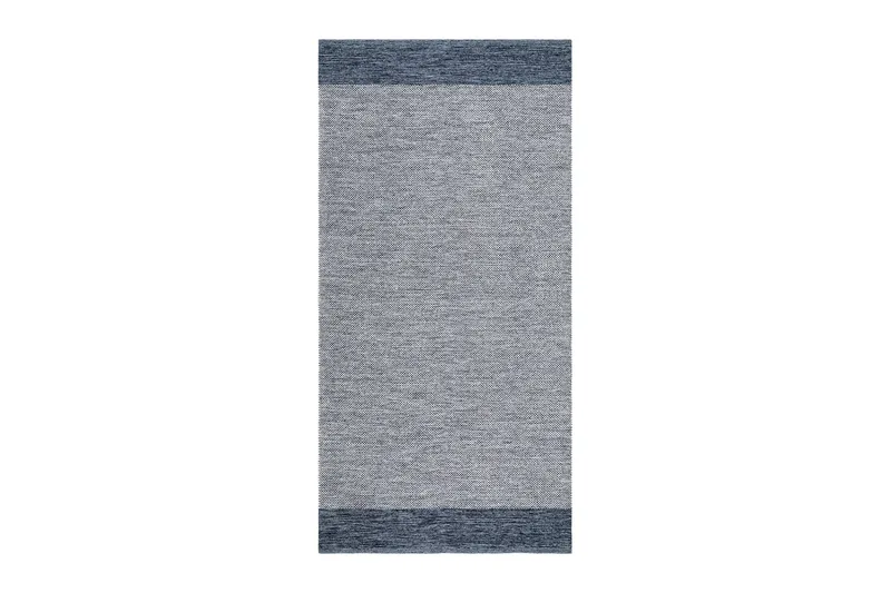 Puuvillamatto Alva 75x220 Soikea - Sininen - Kodintekstiilit & matot - Matto - Moderni matto - Puuvillamatto