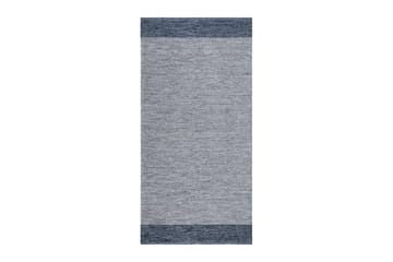 Puuvillamatto Alva 75x220 Soikea - Sininen - Kodintekstiilit & matot - Matto - Moderni matto - Puuvillamatto