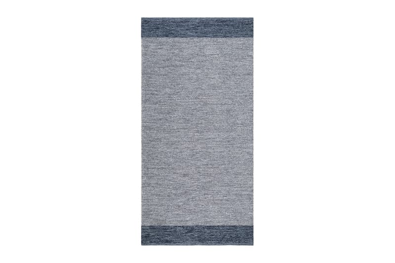 Puuvillamatto Alva 75x220 Soikea - Sininen - Kodintekstiilit & matot - Matto - Moderni matto - Puuvillamatto