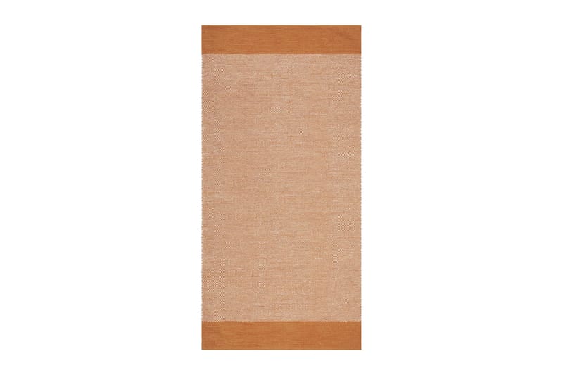 Puuvillamatto Alva 75x280 Soikea - Oranssi - Kodintekstiilit & matot - Matto - Moderni matto - Puuvillamatto