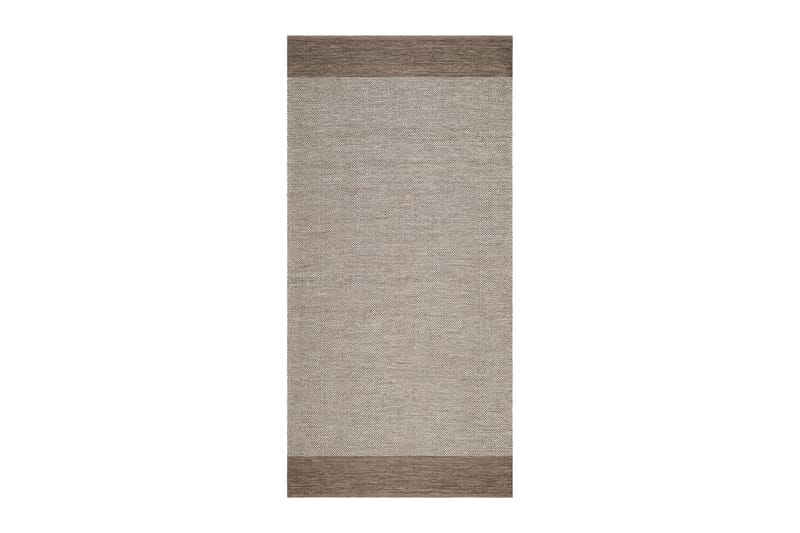 Puuvillamatto Alva 75x280 Soikea - Tummabeige - Kodintekstiilit & matot - Matto - Moderni matto - Puuvillamatto