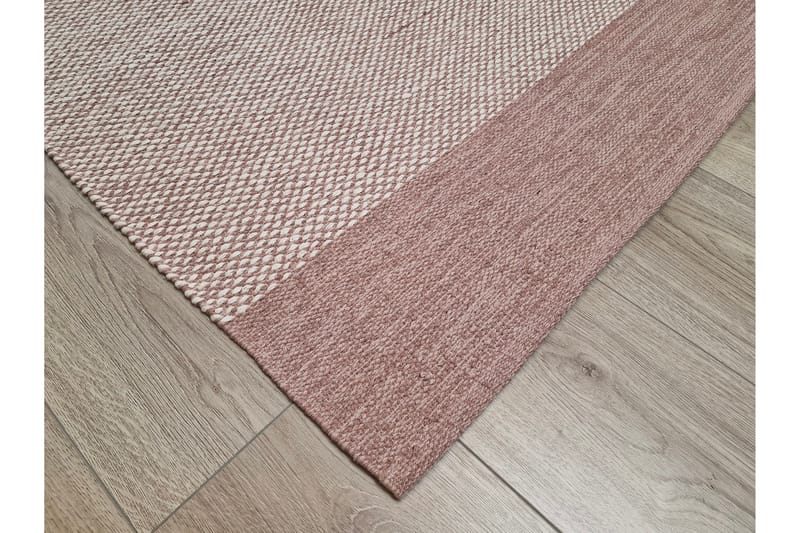 Puuvillamatto Alva 75x280 Soikea - Vaaleanpunainen - Kodintekstiilit & matot - Matto - Moderni matto - Puuvillamatto