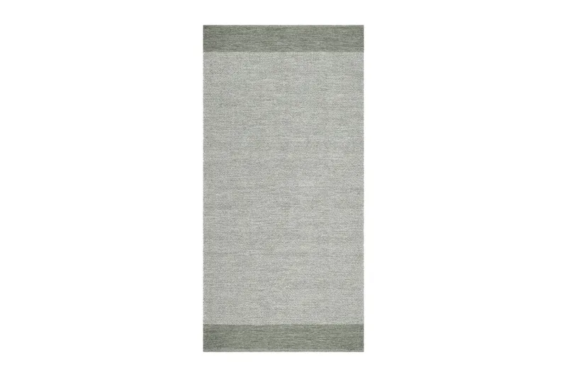 Puuvillamatto Alva 75x280 Soikea - Vihreä - Kodintekstiilit & matot - Matto - Moderni matto - Puuvillamatto