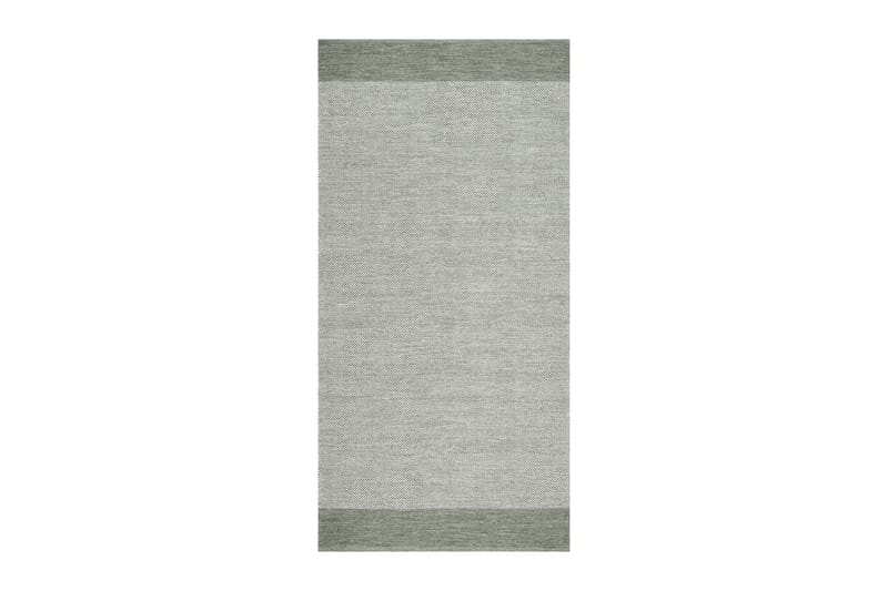 Puuvillamatto Alva 75x280 Soikea - Vihreä - Kodintekstiilit & matot - Matto - Moderni matto - Puuvillamatto