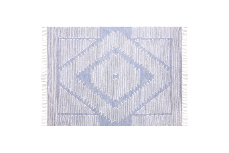 Puuvillamatto Ansar 140x200 cm - Sininen - Kodintekstiilit & matot - Matto - Moderni matto - Puuvillamatto