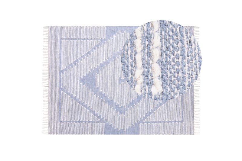 Puuvillamatto Ansar 160x230 cm - Sininen - Kodintekstiilit & matot - Matto - Moderni matto - Puuvillamatto