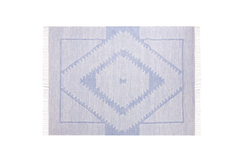 Puuvillamatto Ansar 160x230 cm - Sininen - Kodintekstiilit & matot - Matto - Moderni matto - Puuvillamatto