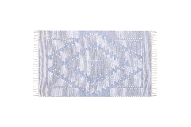 Puuvillamatto Ansar 80x150 cm - Sininen - Kodintekstiilit & matot - Matto - Moderni matto - Puuvillamatto