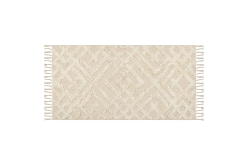Puuvillamatto Ardahan 80x150 cm, Beige