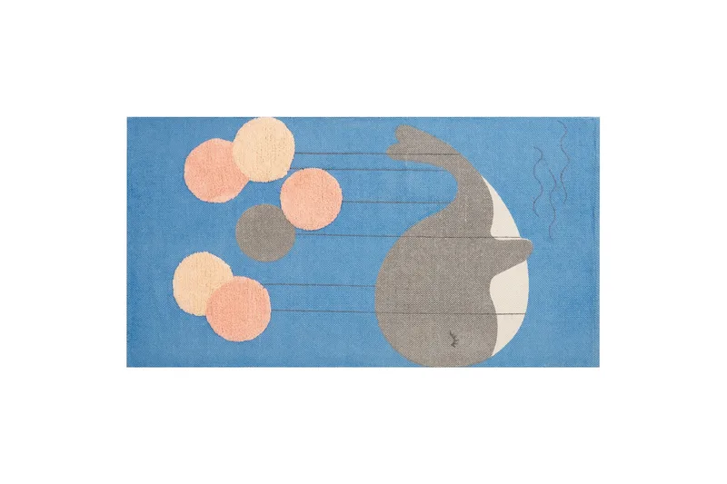 Puuvillamatto Balabang 80x150 cm, Sininen