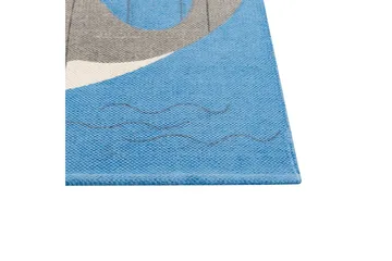 Puuvillamatto Balabang 80x150 cm - Sininen - Kodintekstiilit & matot - Lasten tekstiilit - Lastenhuoneen matto