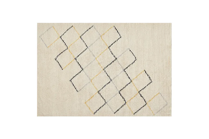 Puuvillamatto Beige 160x230 cm, Beige
