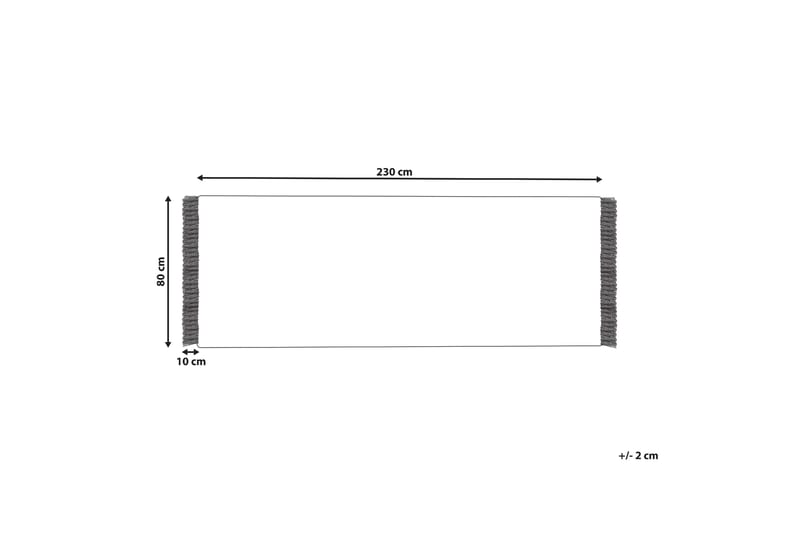 Puuvillamatto Bozkir 80x230 cm - Beige - Kodintekstiilit & matot - Matto - Moderni matto - Puuvillamatto