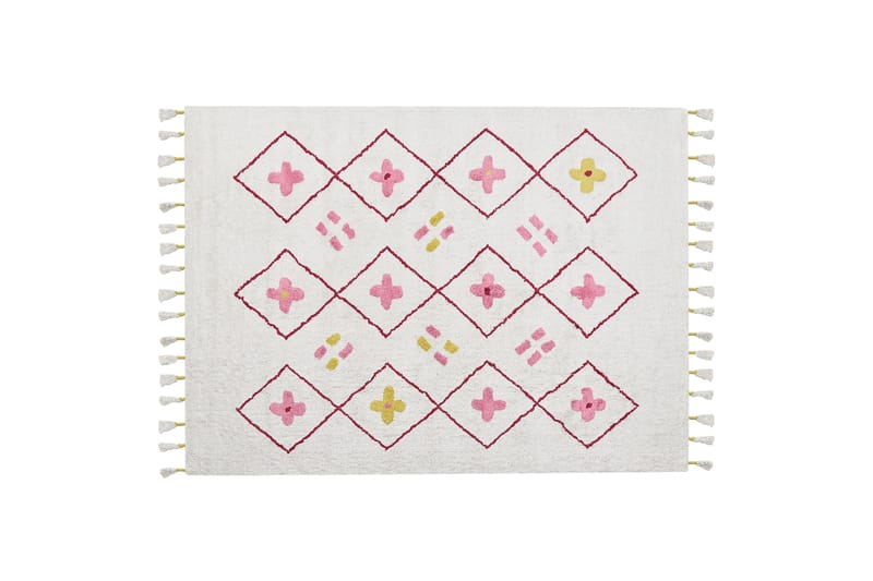 Puuvillamatto Cavus 160x230 cm, Valkoinen