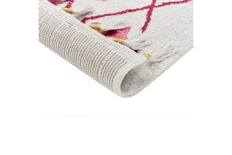 Puuvillamatto Cavus 160x230 cm - Valkoinen - Kodintekstiilit & matot - Matto - Moderni matto - Puuvillamatto