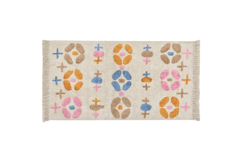 Puuvillamatto Daran 80x150 cm - Beige - Kodintekstiilit & matot - Matto - Moderni matto - Puuvillamatto