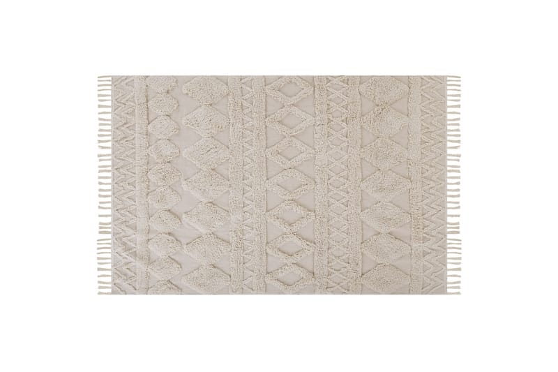Puuvillamatto Didim 140x200 cm - Beige - Kodintekstiilit & matot - Matto - Moderni matto - Puuvillamatto
