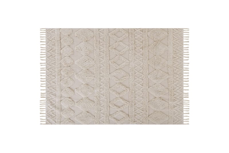 Puuvillamatto Didim 160x230 cm - Beige - Kodintekstiilit & matot - Matto - Moderni matto - Puuvillamatto