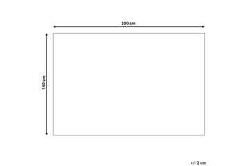 Puuvillamatto Dispur 140x200 cm - Beige - Kodintekstiilit & matot - Matto - Moderni matto - Puuvillamatto