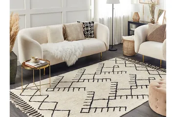 Puuvillamatto Erler 160x230 cm - Beige - Kodintekstiilit & matot - Matto - Moderni matto - Puuvillamatto