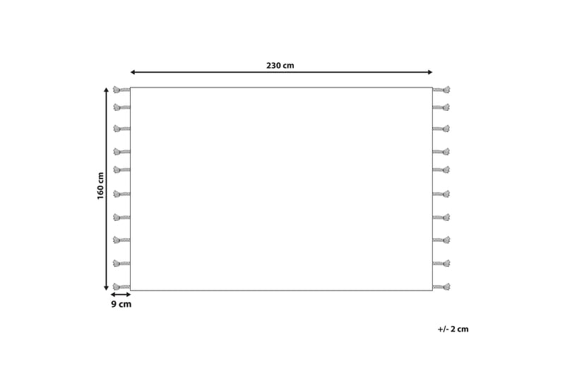 Puuvillamatto Erler 160x230 cm - Beige - Kodintekstiilit & matot - Matto - Moderni matto - Puuvillamatto