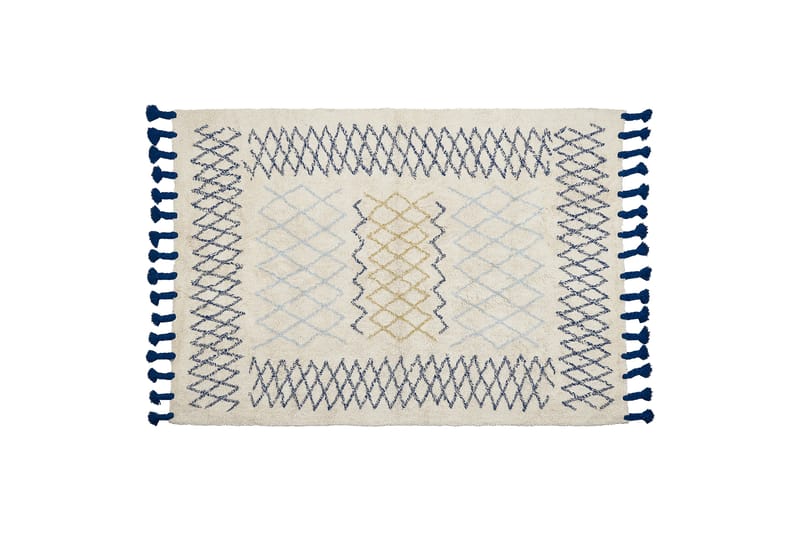 Puuvillamatto Erzincan 140x200 cm - Beige - Kodintekstiilit & matot - Matto - Moderni matto - Puuvillamatto