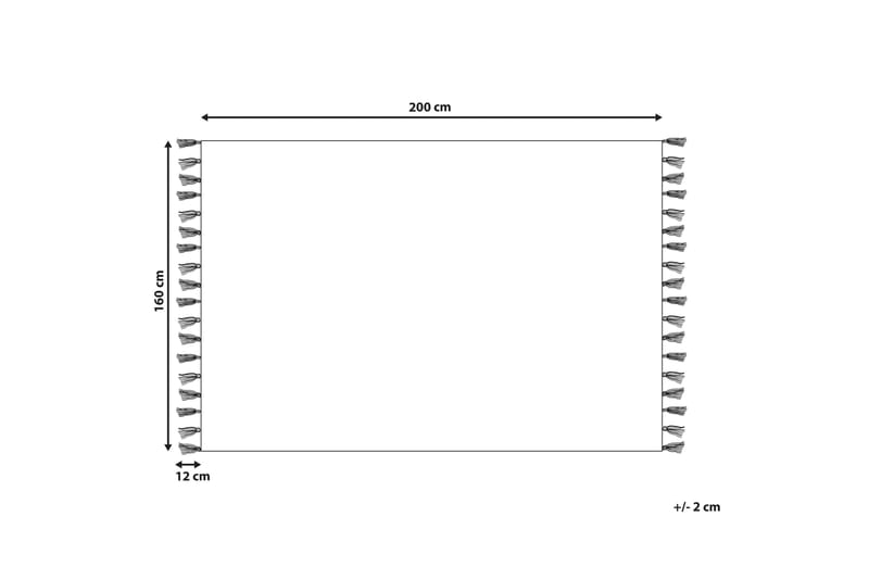 Puuvillamatto Erzincan 160x230 cm - Beige - Kodintekstiilit & matot - Matto - Moderni matto - Puuvillamatto
