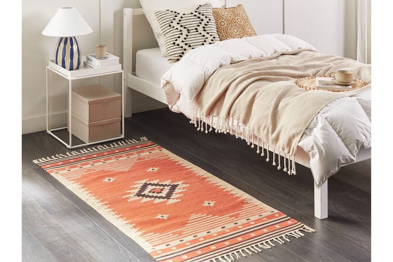 Puuvillamatto Gavar 80x150 cm - Oranssi - Kodintekstiilit & matot - Matto - Moderni matto - Puuvillamatto