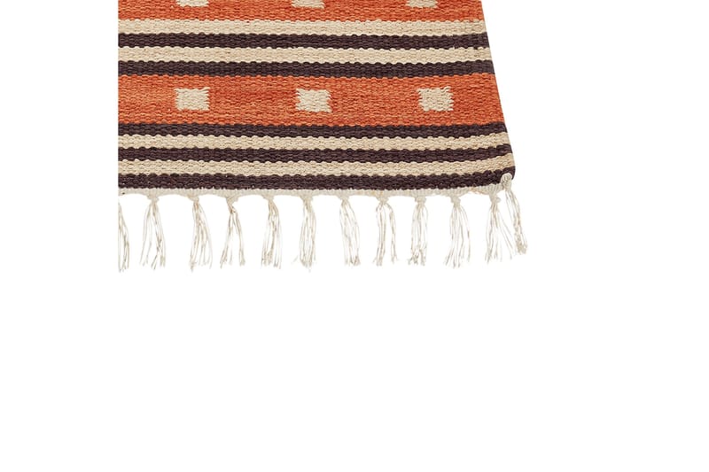 Puuvillamatto Gavar 80x300 cm - Oranssi - Kodintekstiilit & matot - Matto - Moderni matto - Puuvillamatto