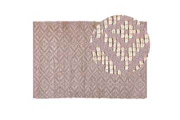 Puuvillamatto Gerze 140x200 cm - Vaaleanpunainen - Kodintekstiilit & matot - Matto - Moderni matto - Puuvillamatto